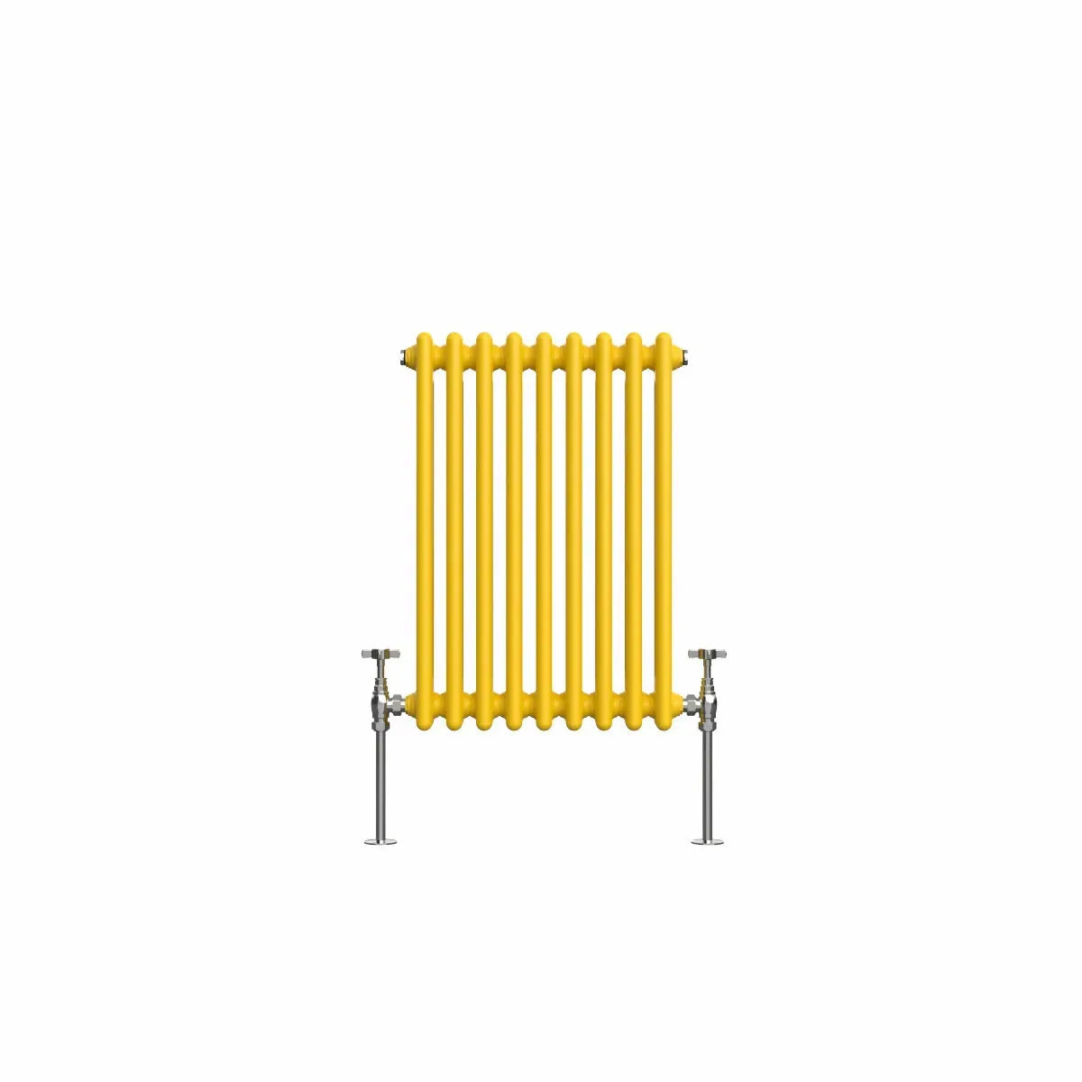 Ferentino - Traditional horizontal column radiator zinc yellow