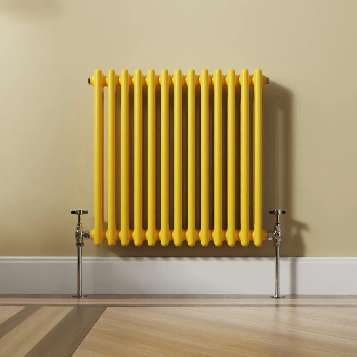 Ferentino - Traditional horizontal column radiator zinc yellow