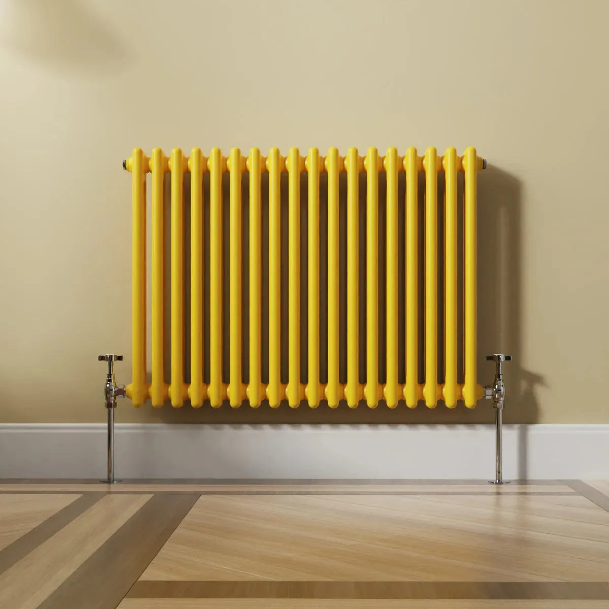 Ferentino - Traditional horizontal column radiator zinc yellow