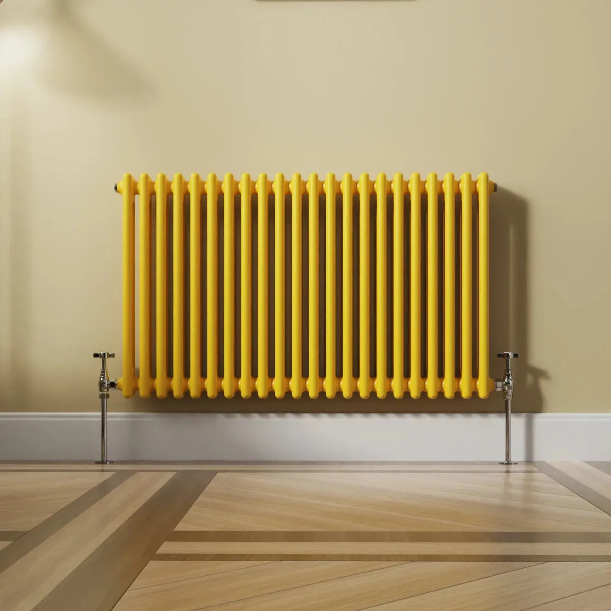 Ferentino - Traditional horizontal column radiator zinc yellow