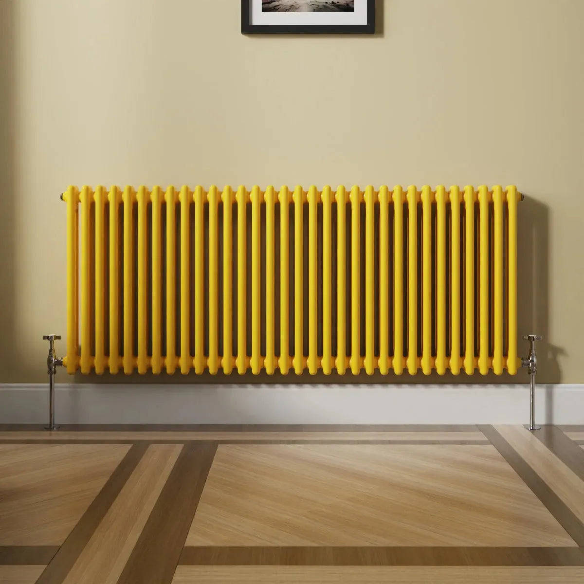 Ferentino - Traditional horizontal column radiator zinc yellow