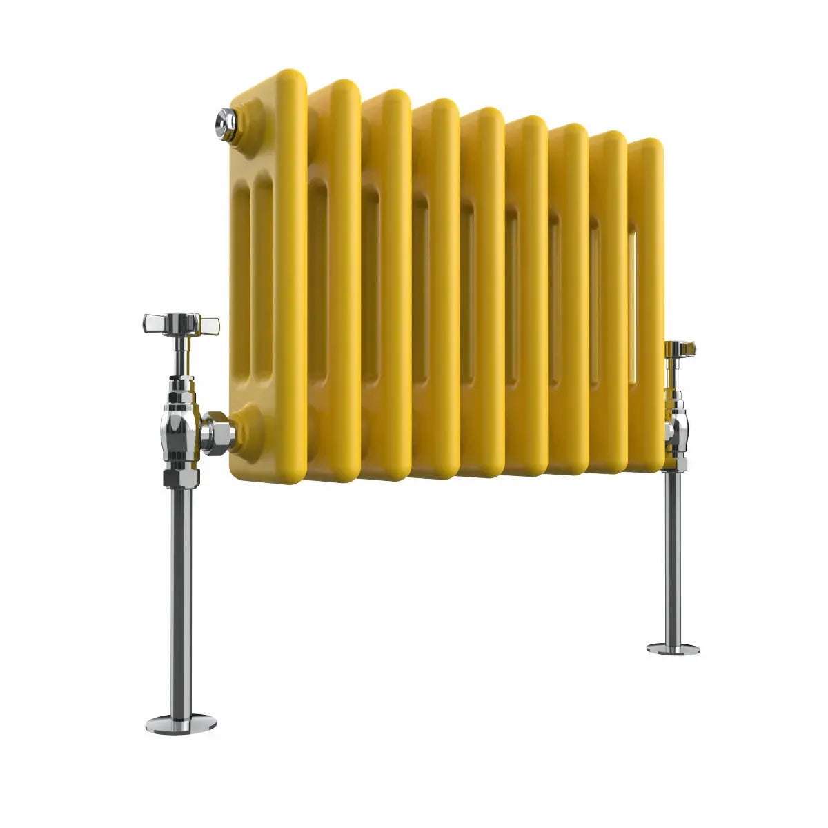 Ferentino - Traditional horizontal column radiator zinc yellow