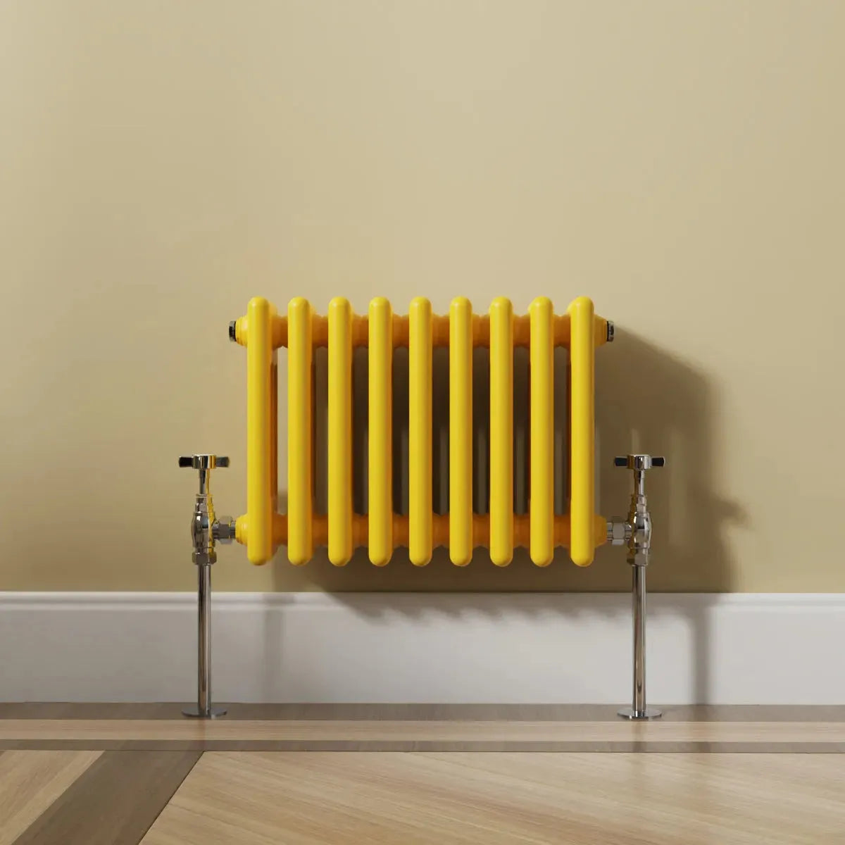 Ferentino - Traditional horizontal column radiator zinc yellow