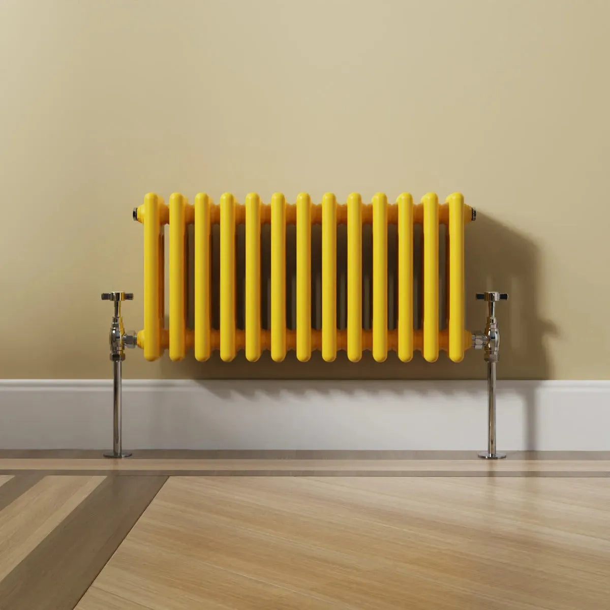 Ferentino - Traditional horizontal column radiator zinc yellow