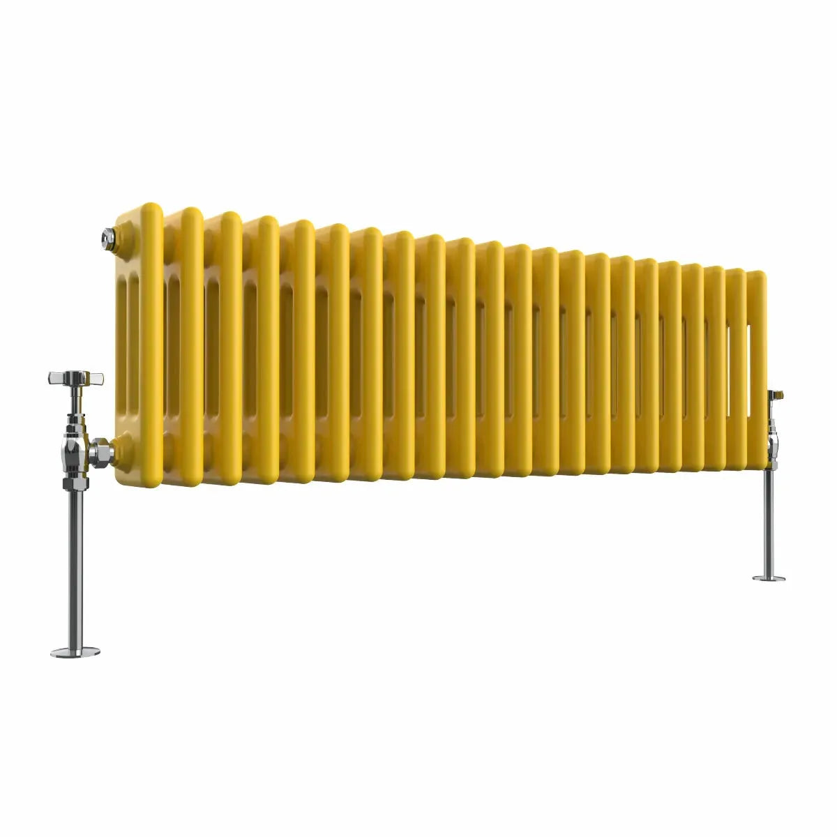 Ferentino - Traditional horizontal column radiator zinc yellow