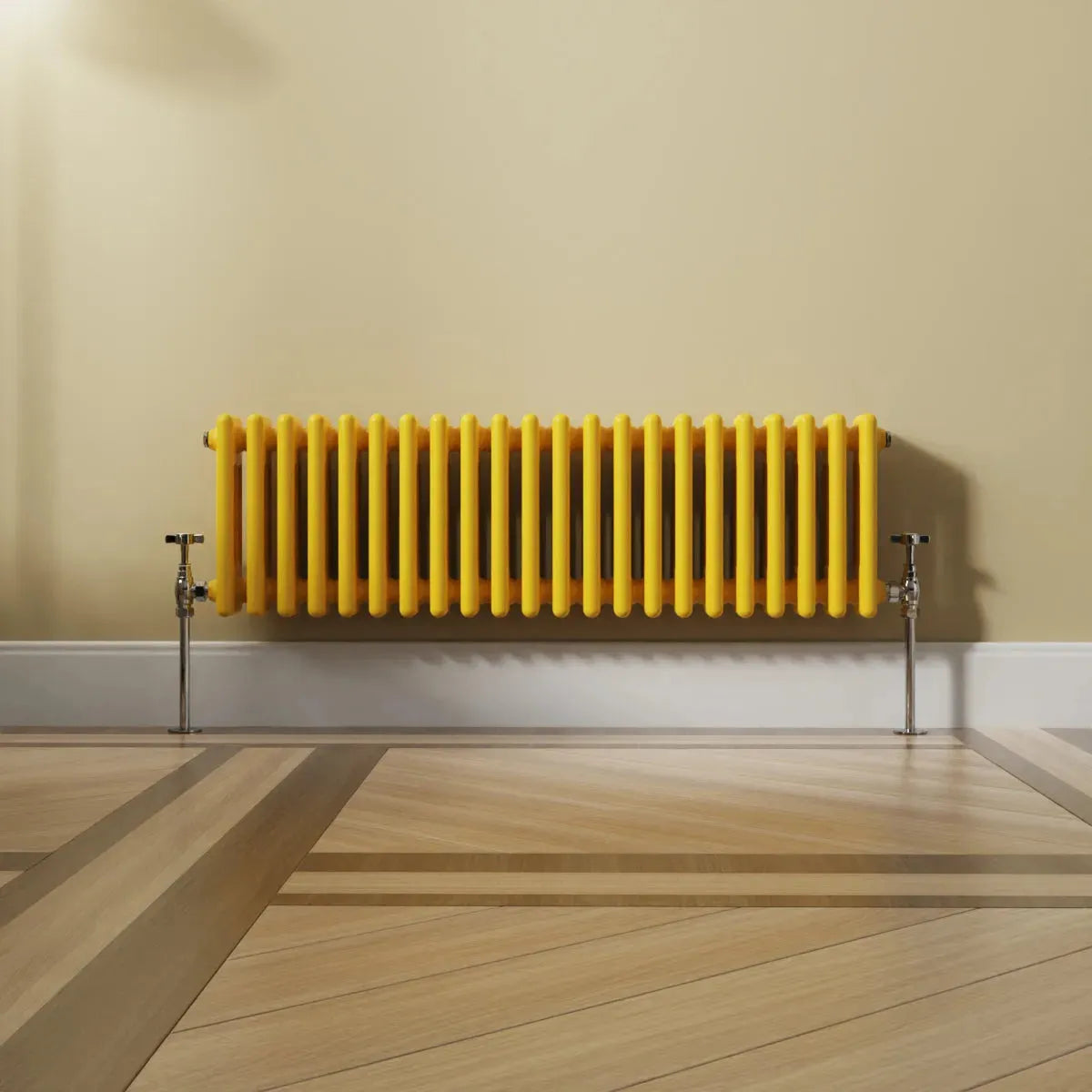 Ferentino - Traditional horizontal column radiator zinc yellow