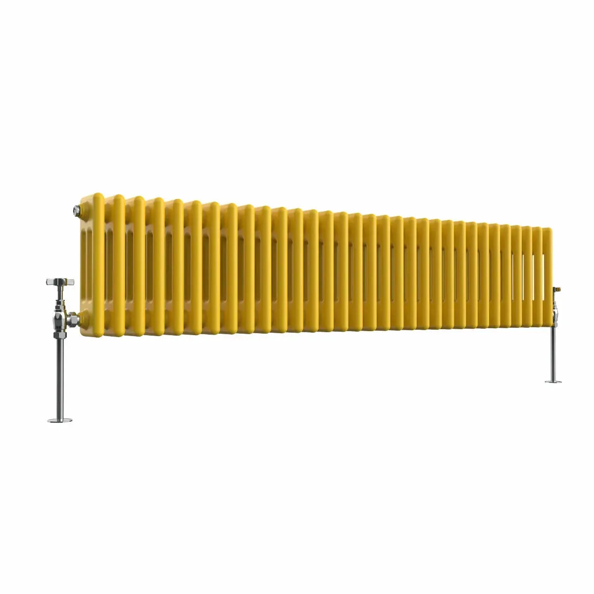 Ferentino - Traditional horizontal column radiator zinc yellow