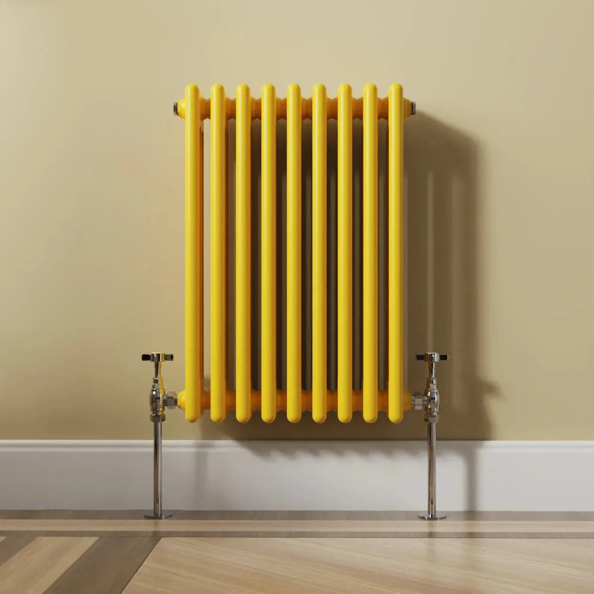 Ferentino - Traditional horizontal column radiator zinc yellow