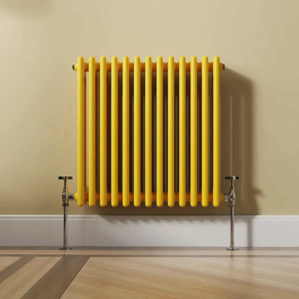 Ferentino - Traditional horizontal column radiator zinc yellow