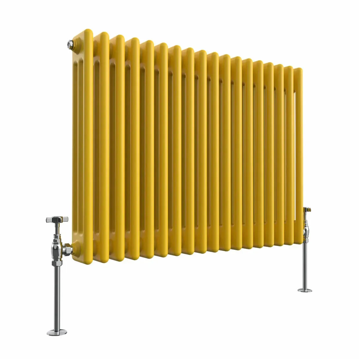 Ferentino - Traditional horizontal column radiator zinc yellow