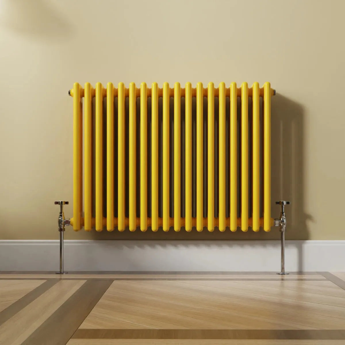 Ferentino - Traditional horizontal column radiator zinc yellow