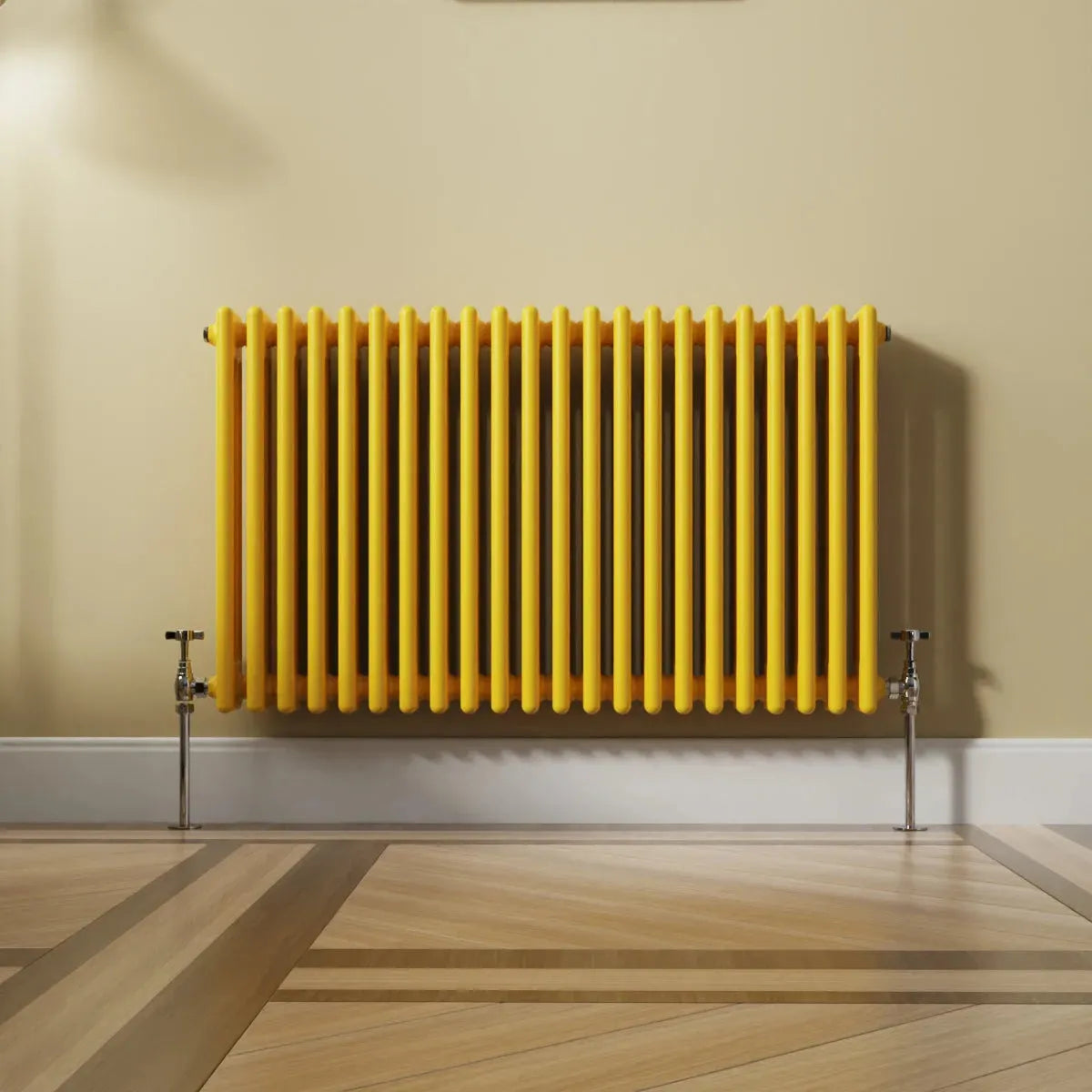 Ferentino - Traditional horizontal column radiator zinc yellow