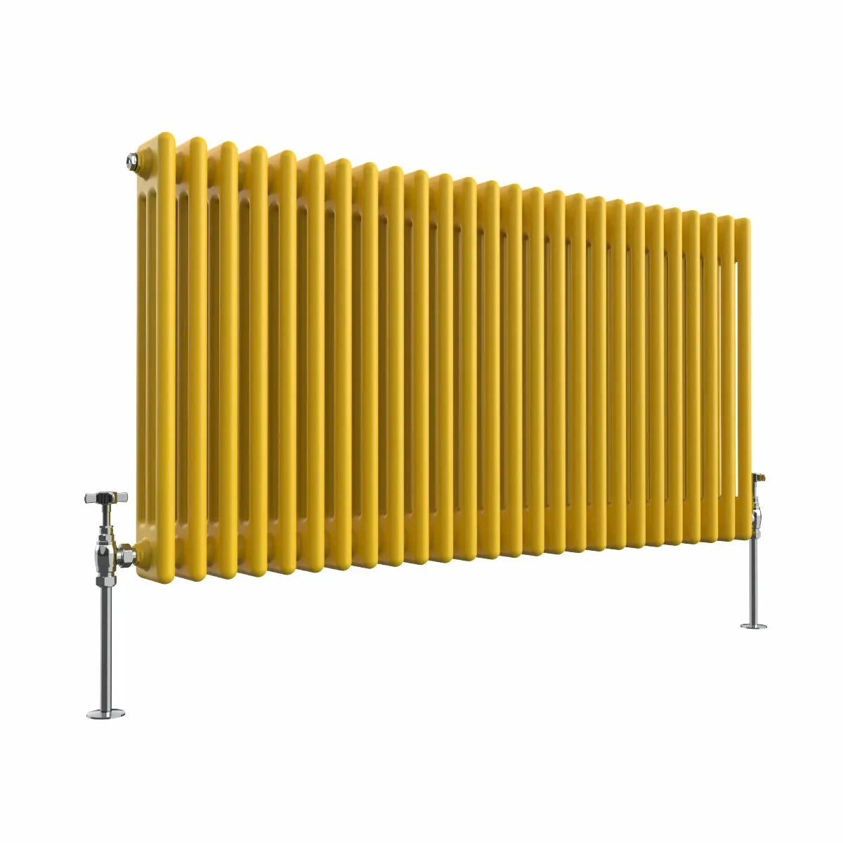 Ferentino - Traditional horizontal column radiator zinc yellow