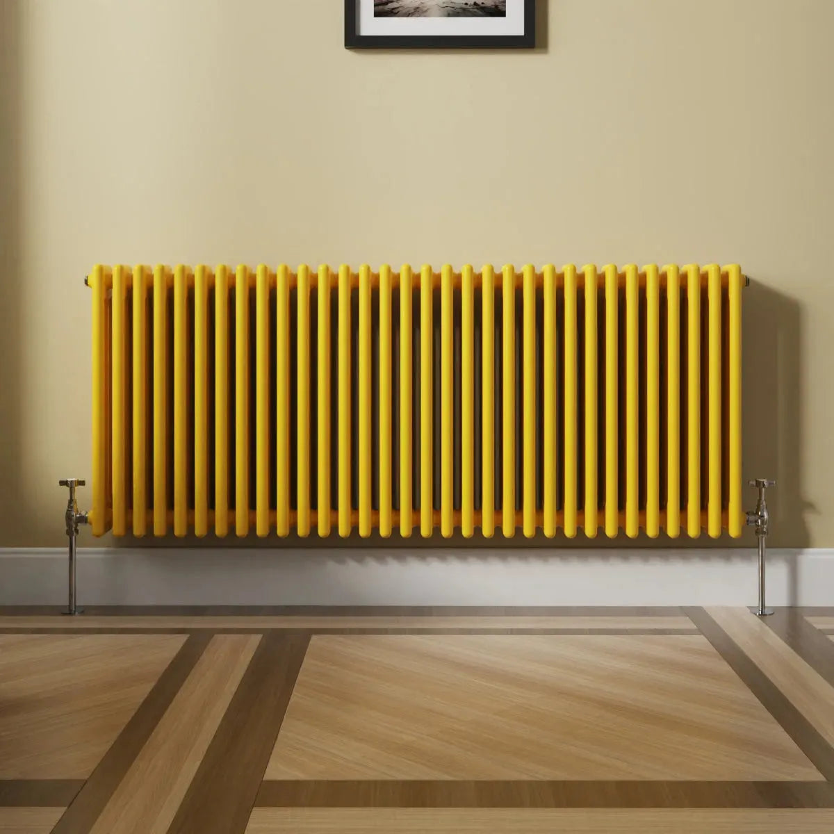 Ferentino - Traditional horizontal column radiator zinc yellow