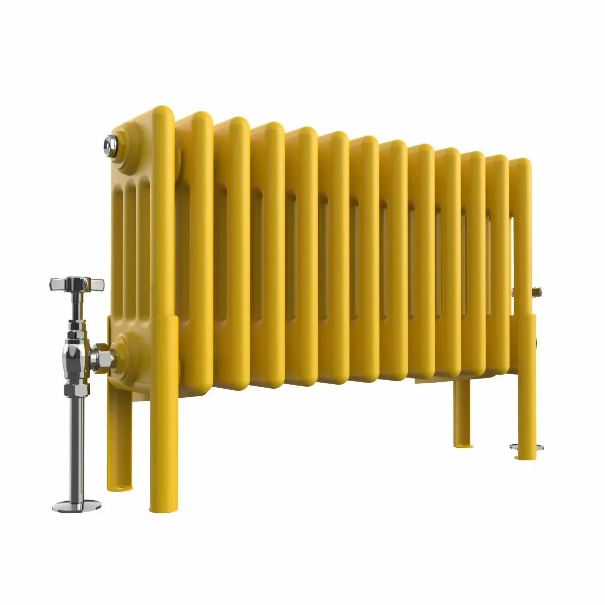 Ferentino - Traditional horizontal column radiator zinc yellow