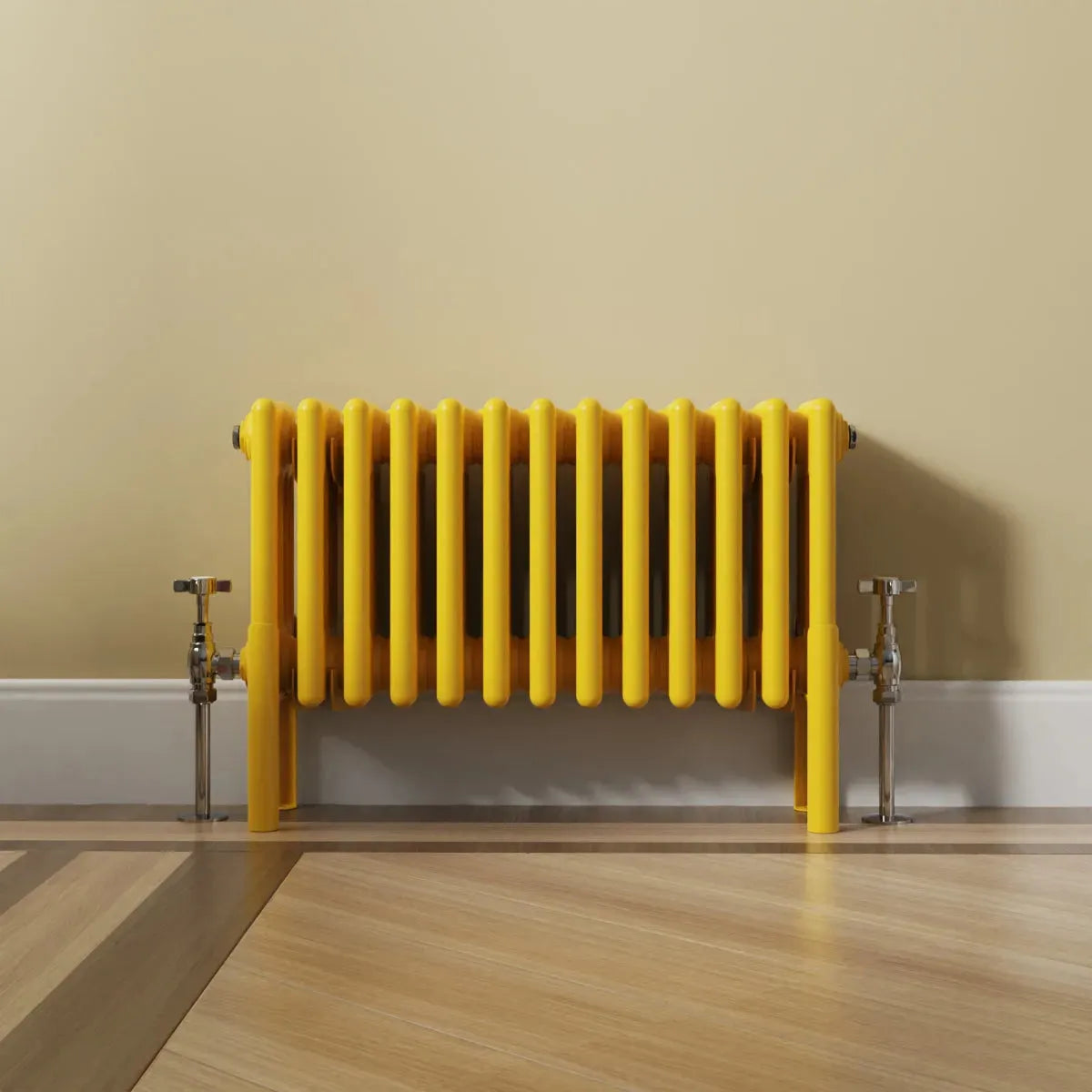 Ferentino - Traditional horizontal column radiator zinc yellow