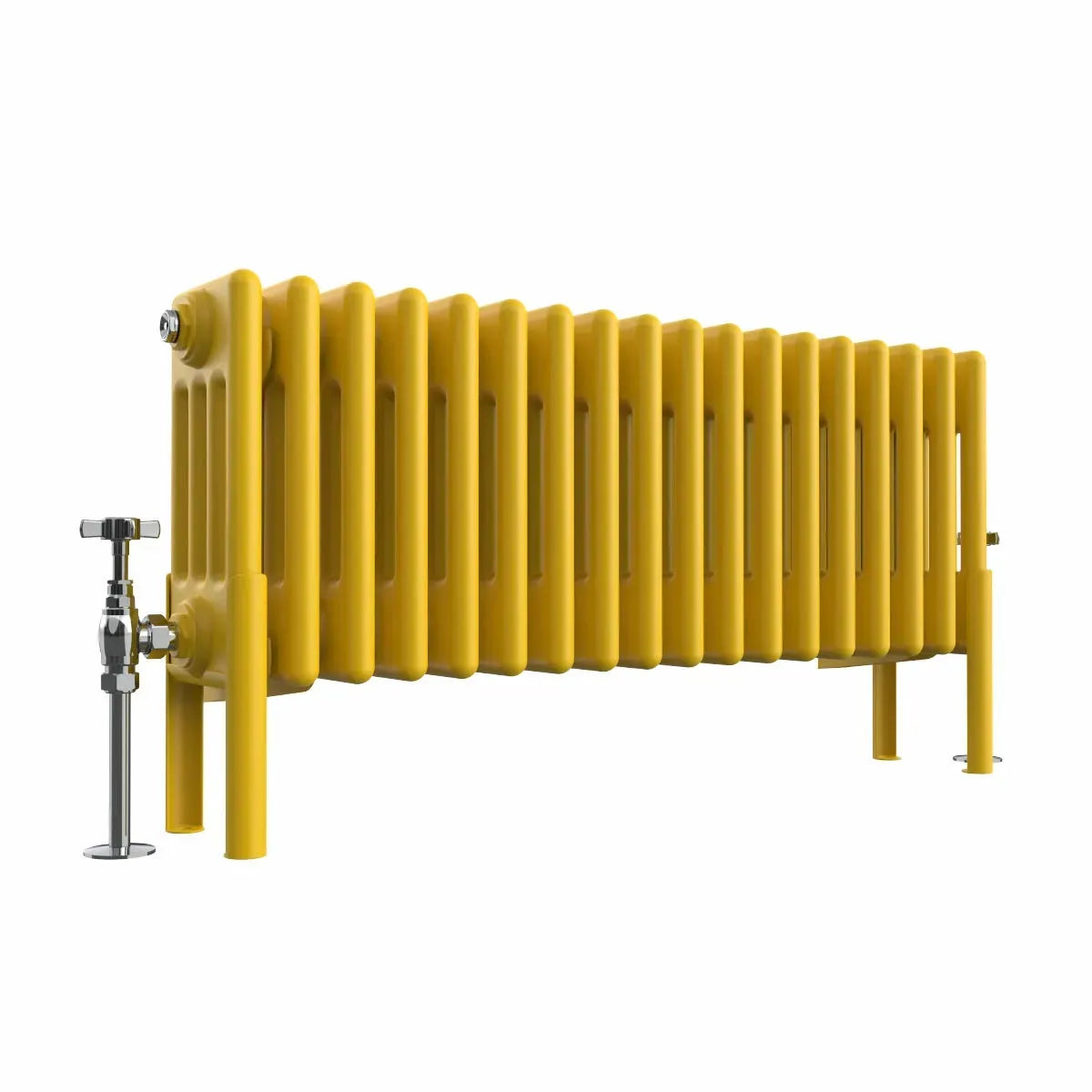 Ferentino - Traditional horizontal column radiator zinc yellow