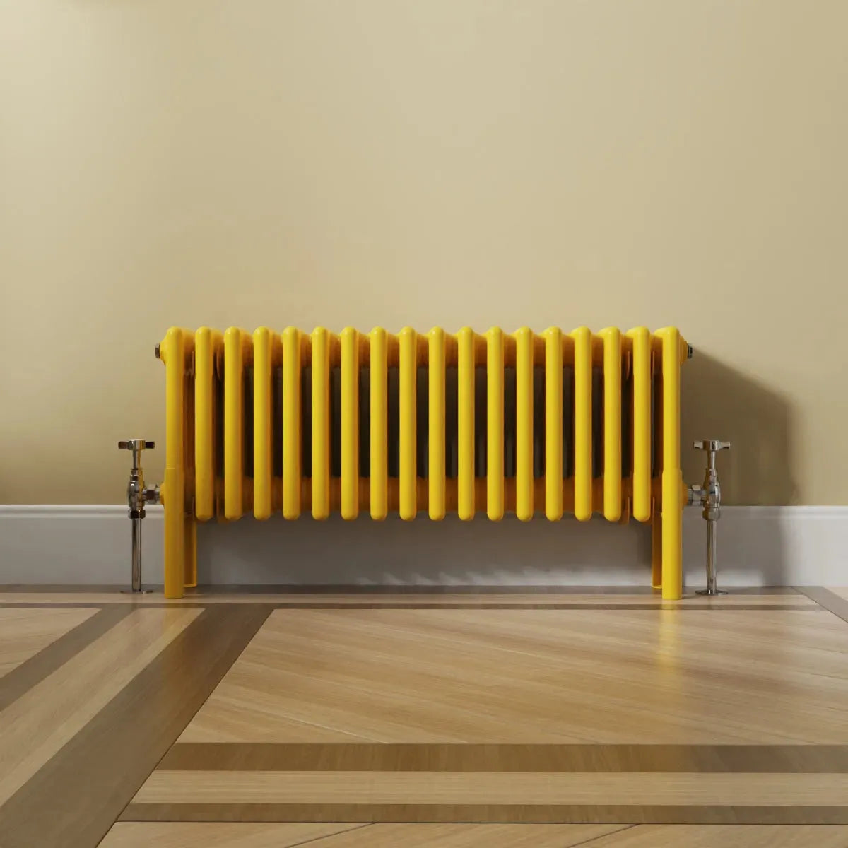 Ferentino - Traditional horizontal column radiator zinc yellow