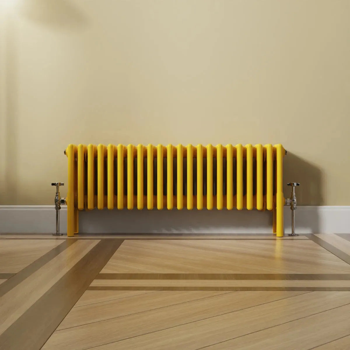 Ferentino - Traditional horizontal column radiator zinc yellow