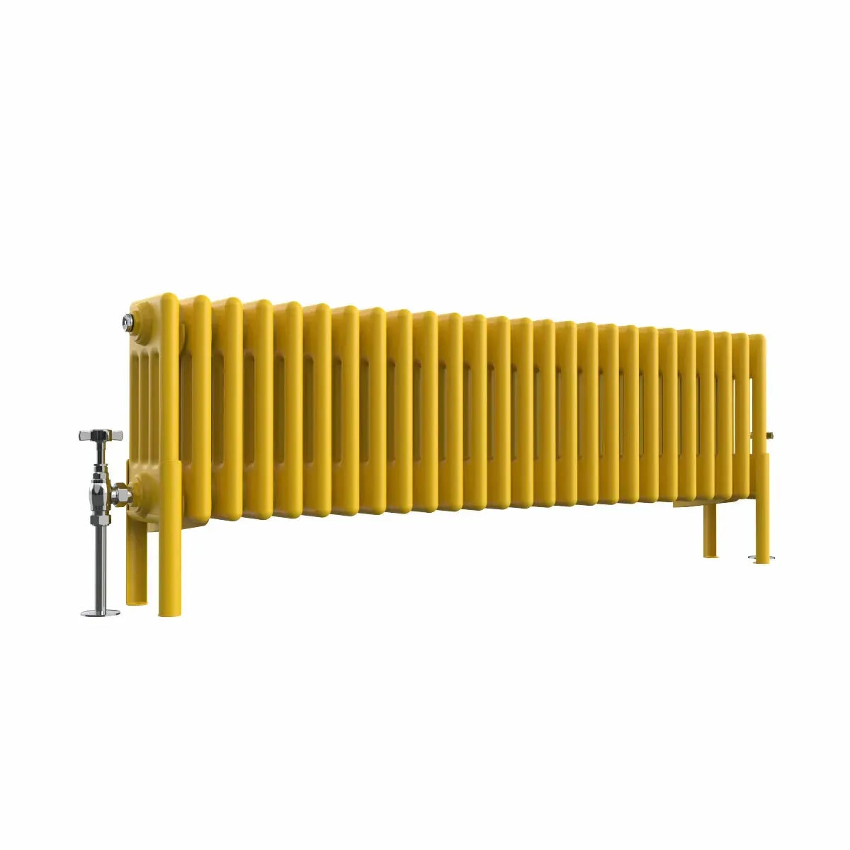 Ferentino - Traditional horizontal column radiator zinc yellow