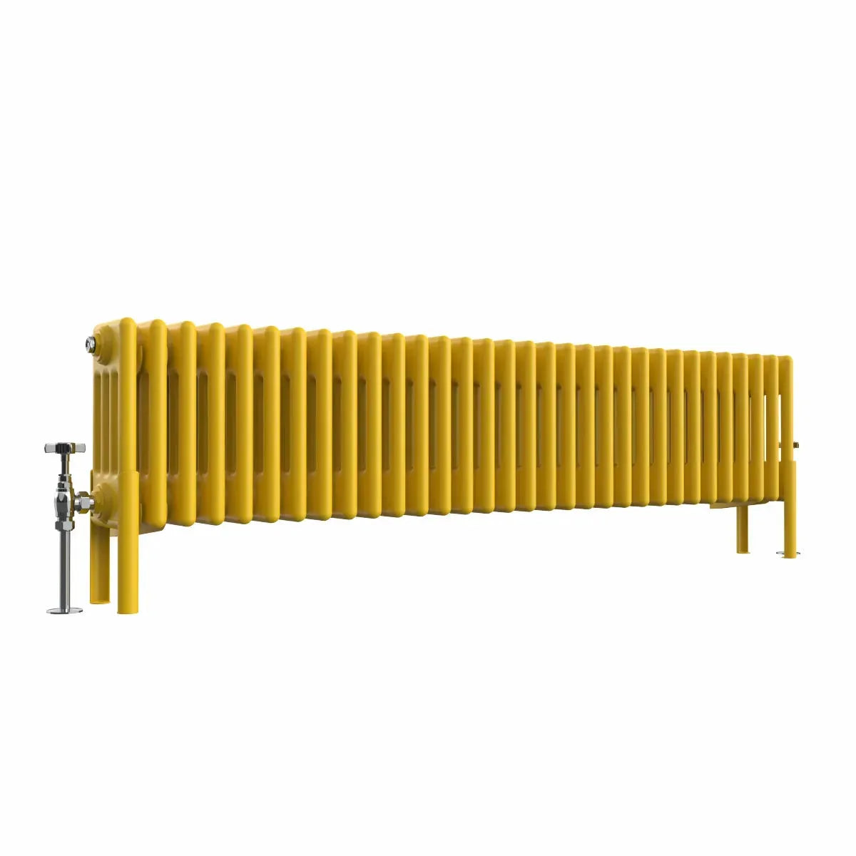 Ferentino - Traditional horizontal column radiator zinc yellow