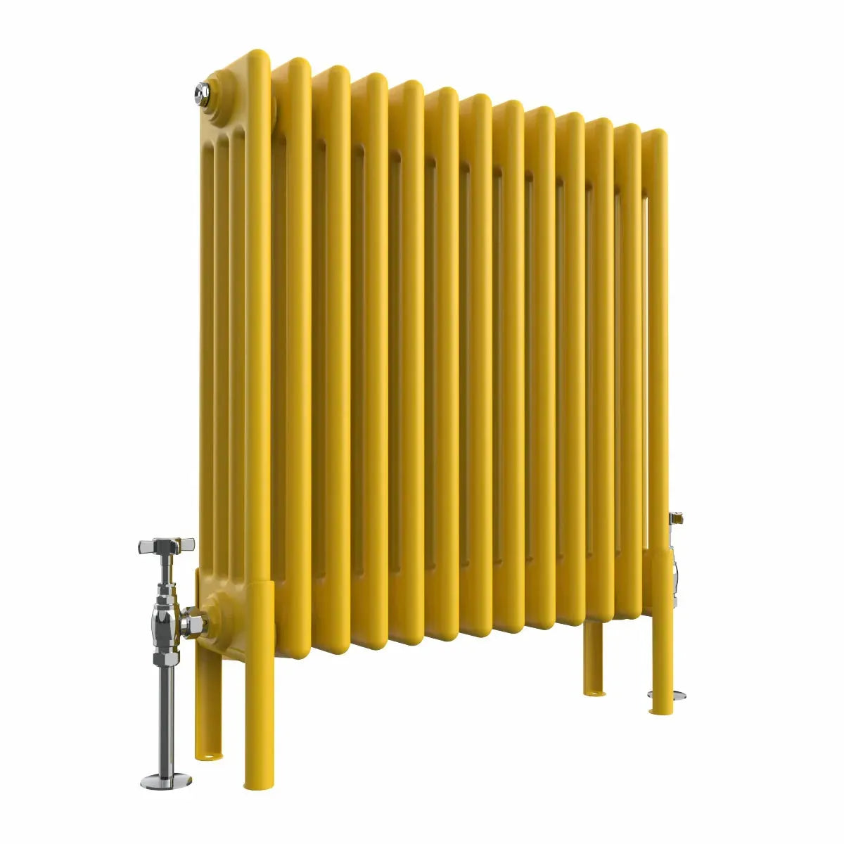 Ferentino - Traditional horizontal column radiator zinc yellow