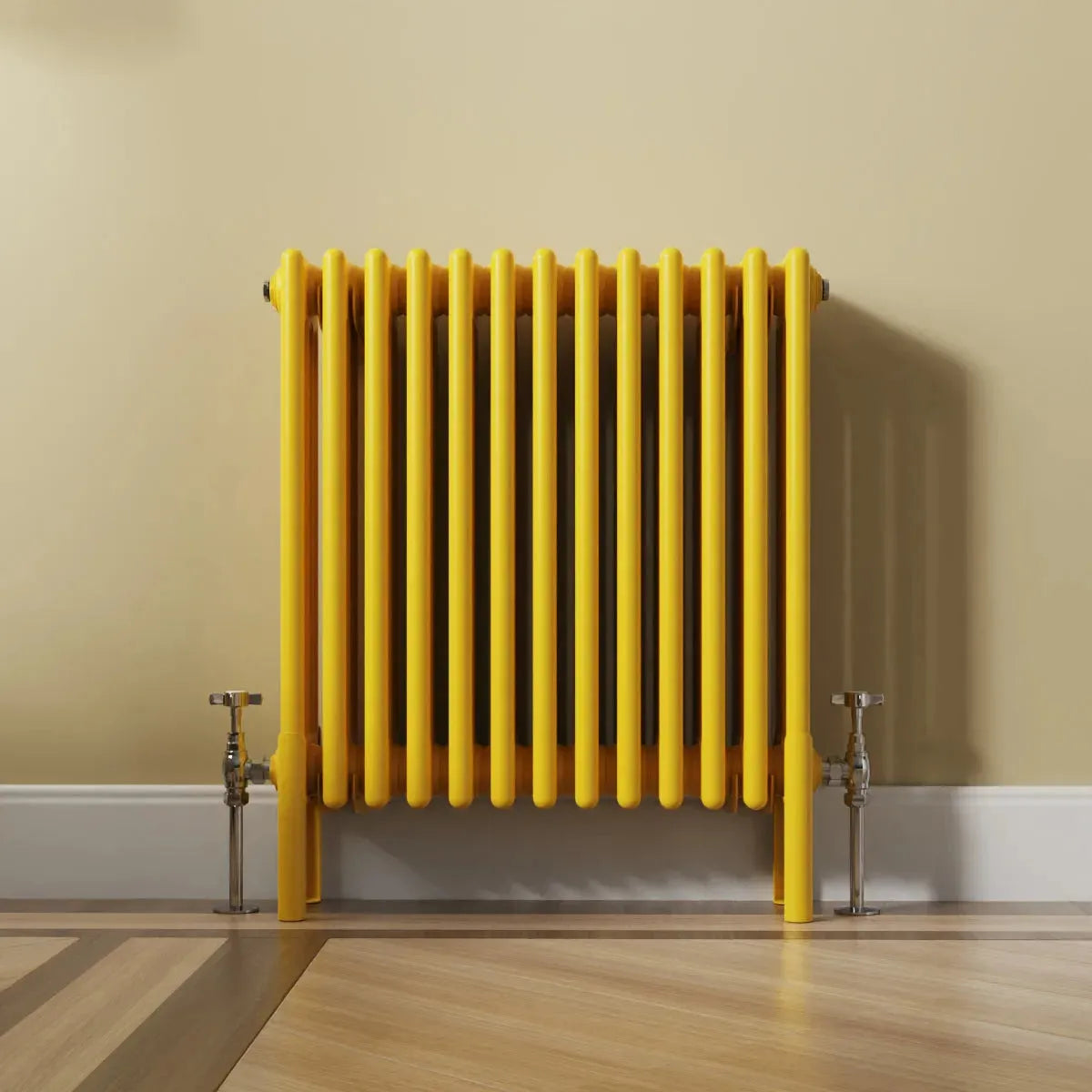 Ferentino - Traditional horizontal column radiator zinc yellow