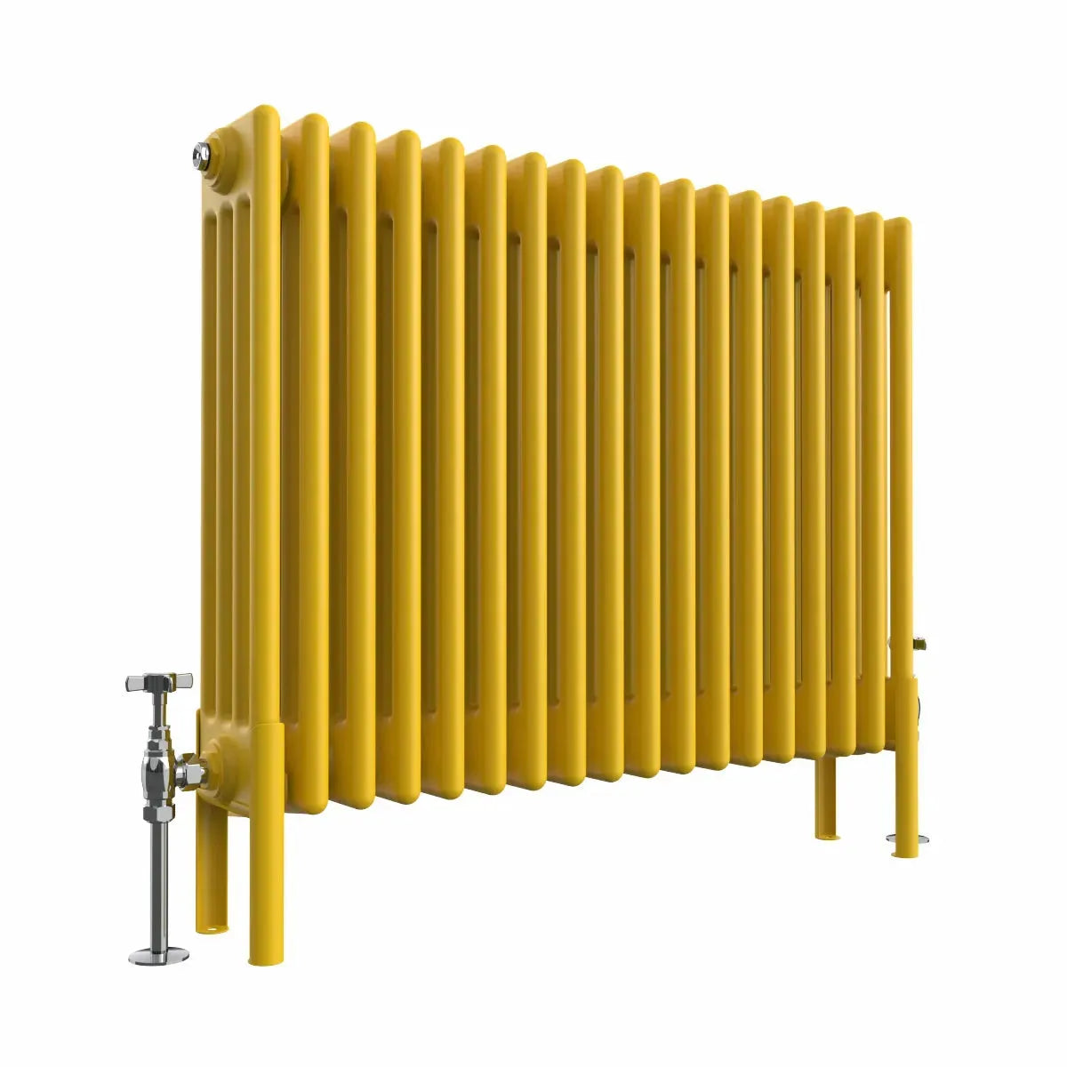 Ferentino - Traditional horizontal column radiator zinc yellow