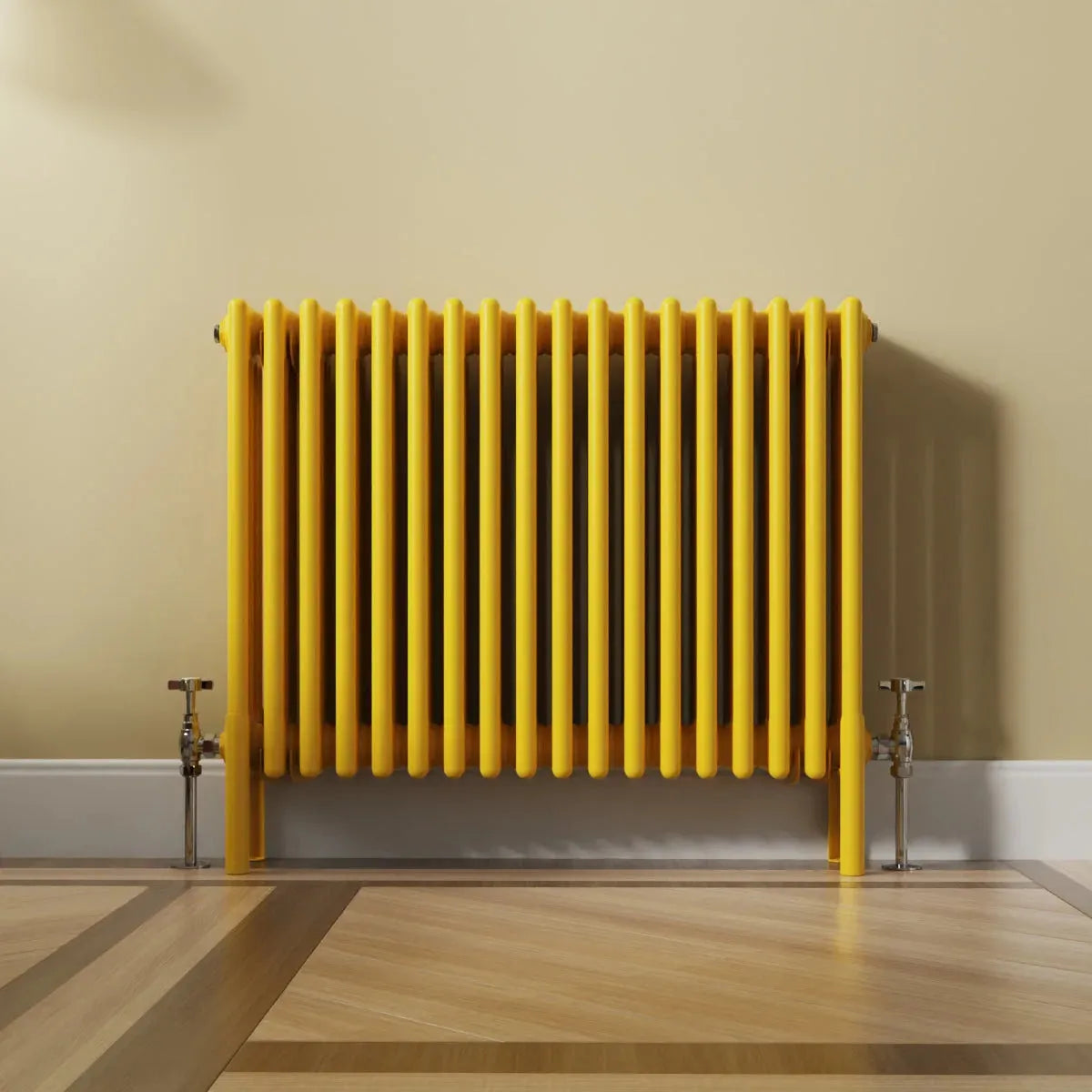 Ferentino - Traditional horizontal column radiator zinc yellow