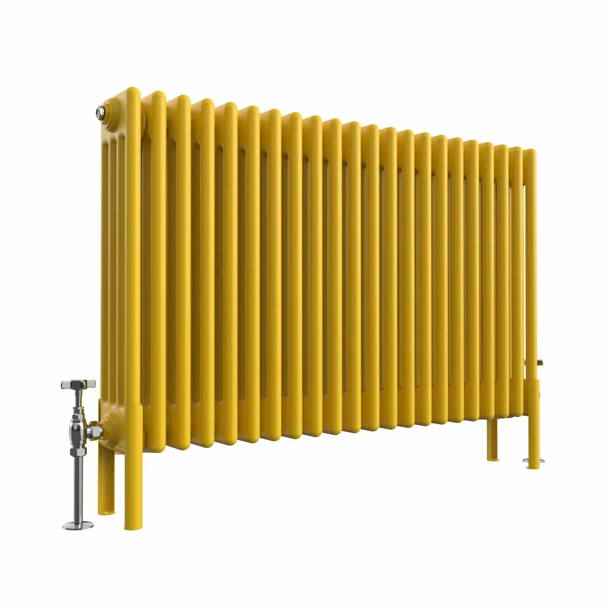 Ferentino - Traditional horizontal column radiator zinc yellow