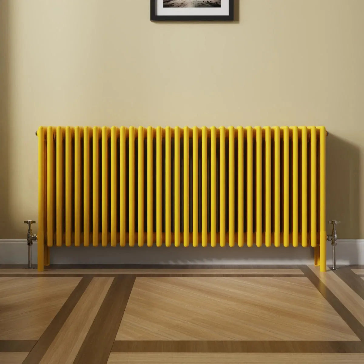 Ferentino - Traditional horizontal column radiator zinc yellow