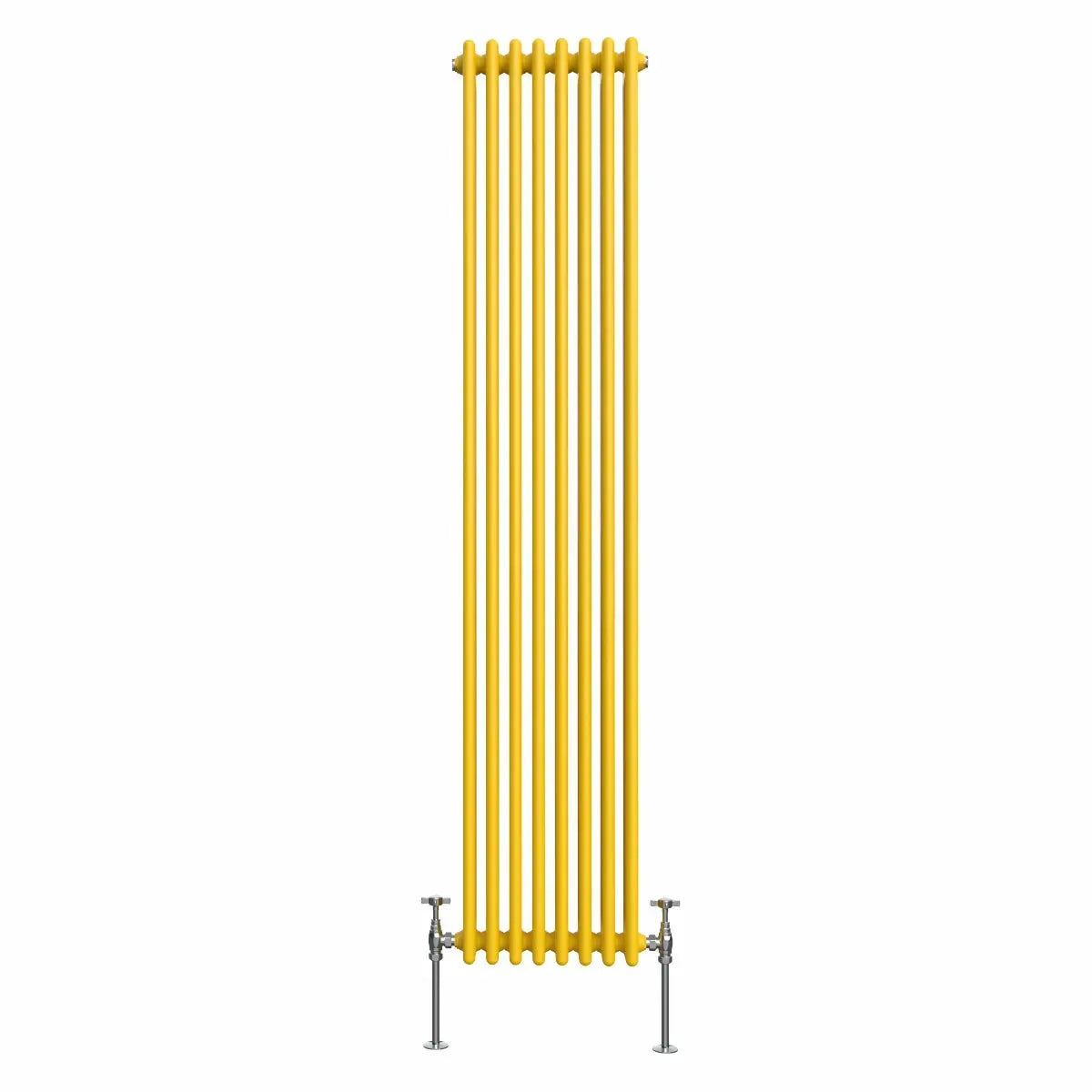 Ferentino - Traditional vertical column radiator zinc yellow