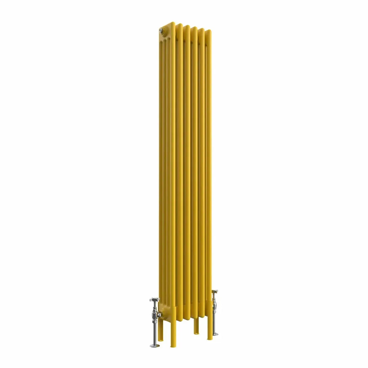 Ferentino - Traditional vertical column radiator zinc yellow