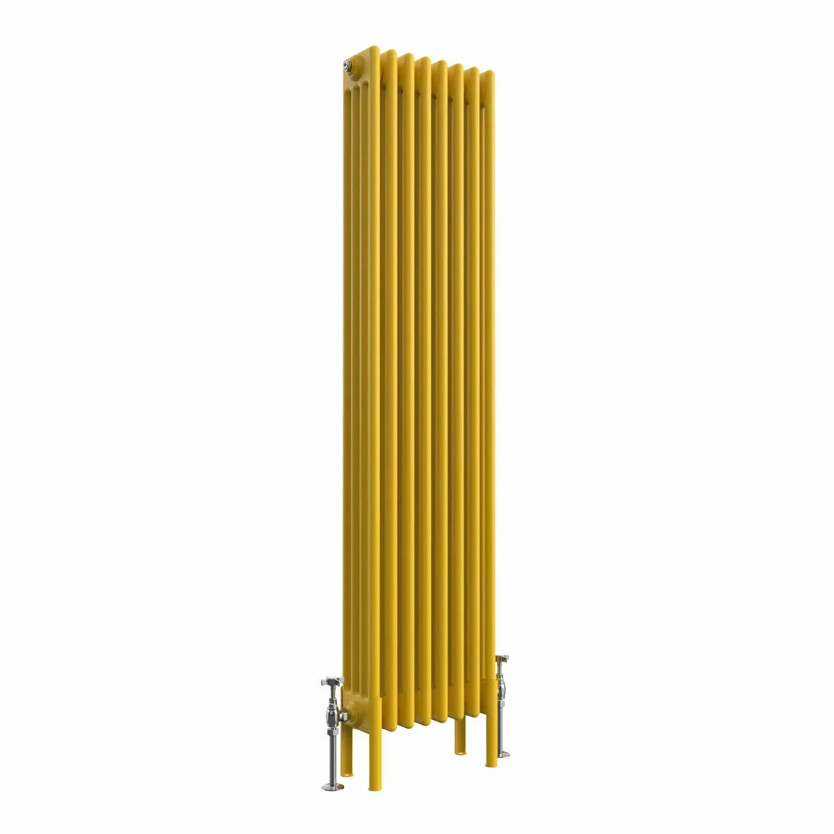 Ferentino - Traditional vertical column radiator zinc yellow