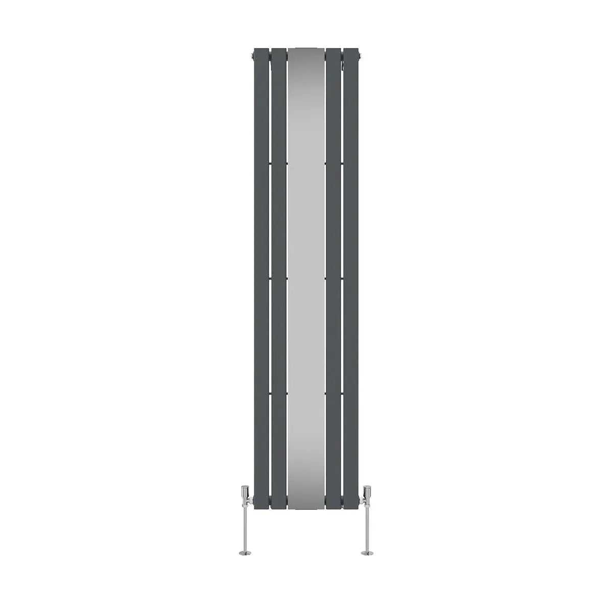 San Remo - Modern vertical flat panel mirror radiator anthracite