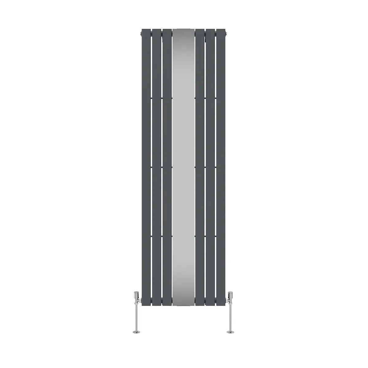 San Remo - Modern vertical flat panel mirror radiator anthracite