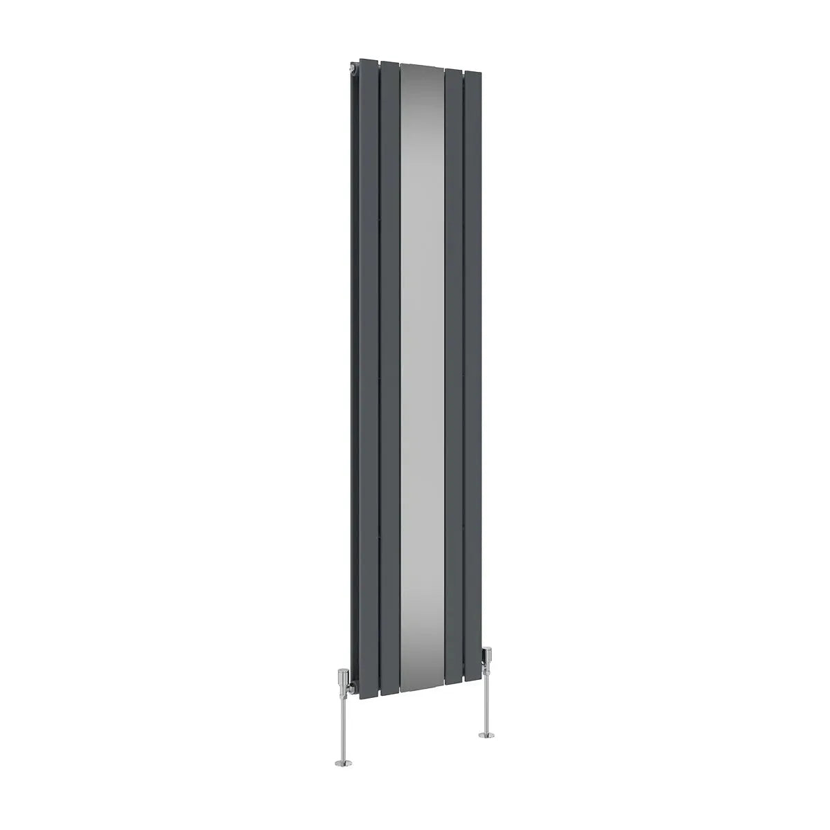 San Remo - Modern vertical flat panel mirror radiator anthracite