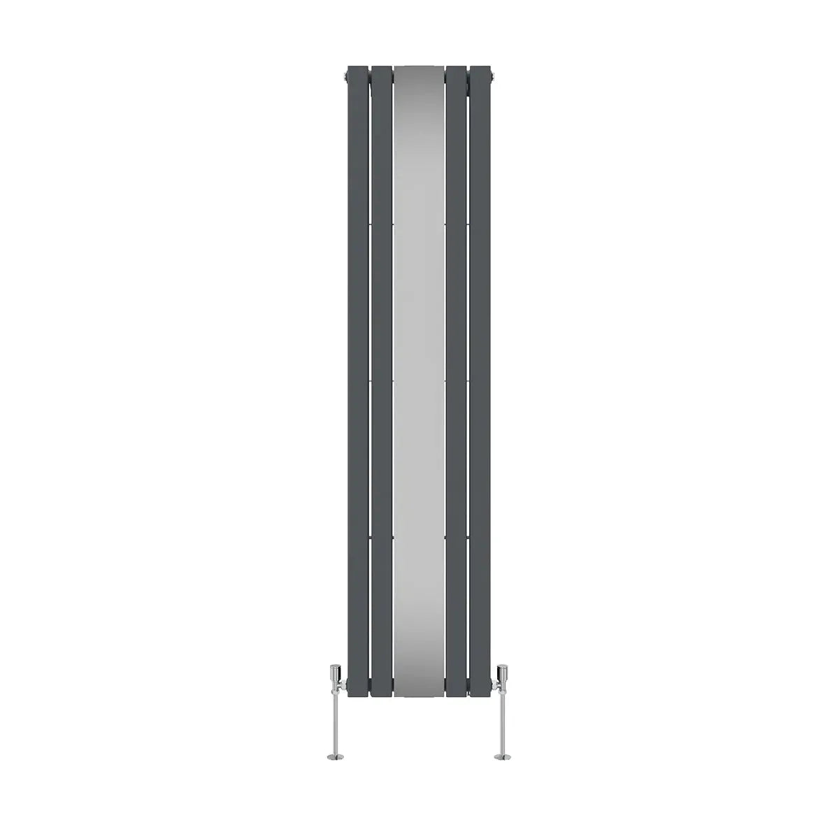 San Remo - Modern vertical flat panel mirror radiator anthracite