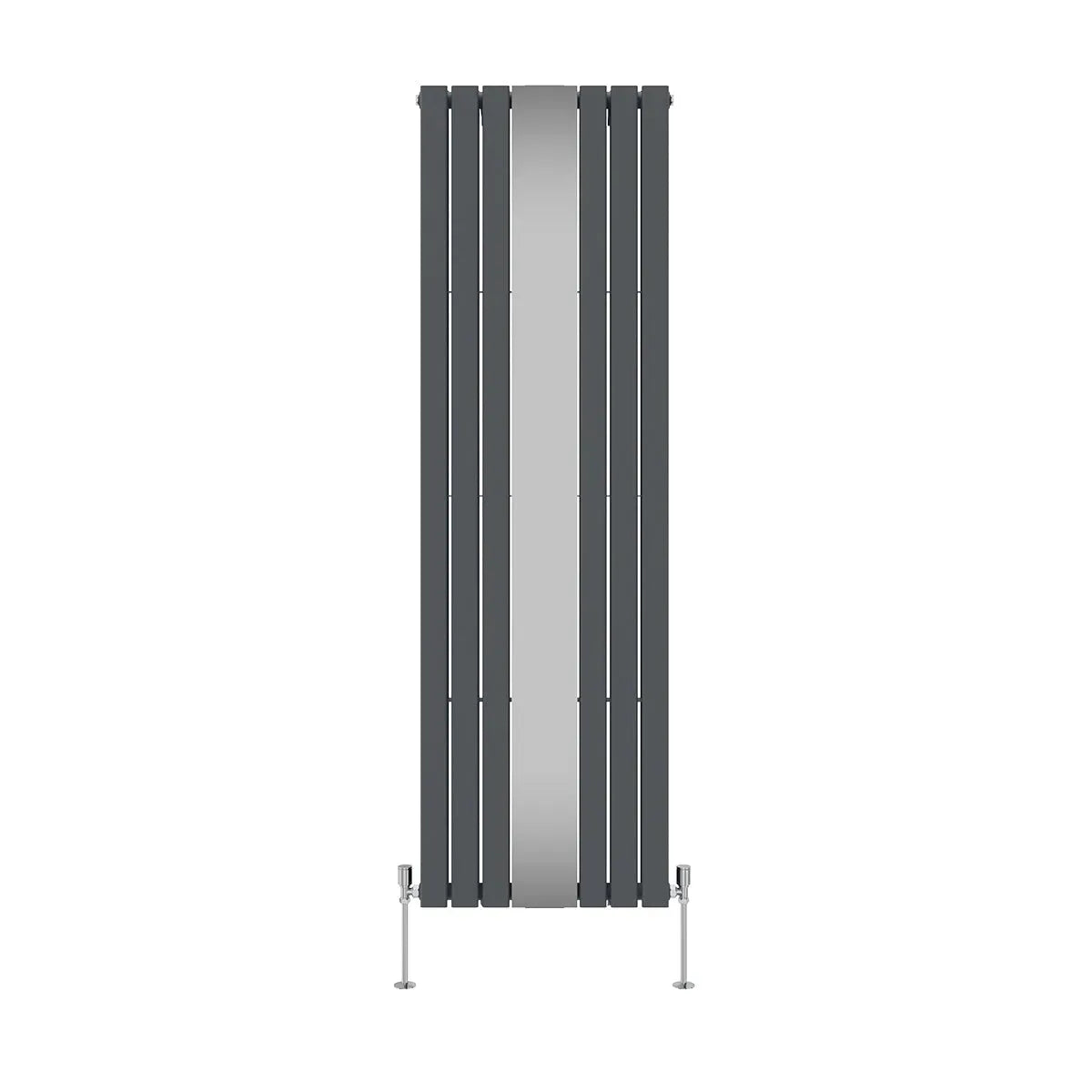 San Remo - Modern vertical flat panel mirror radiator anthracite