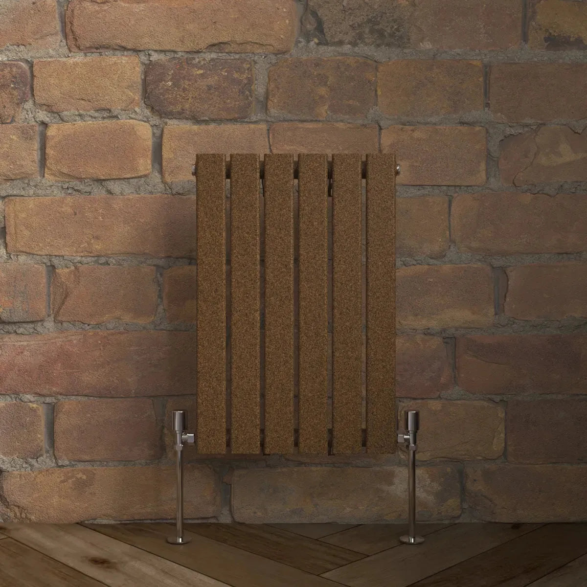 San Remo - Modern horizontal flat panel radiator blackened copper