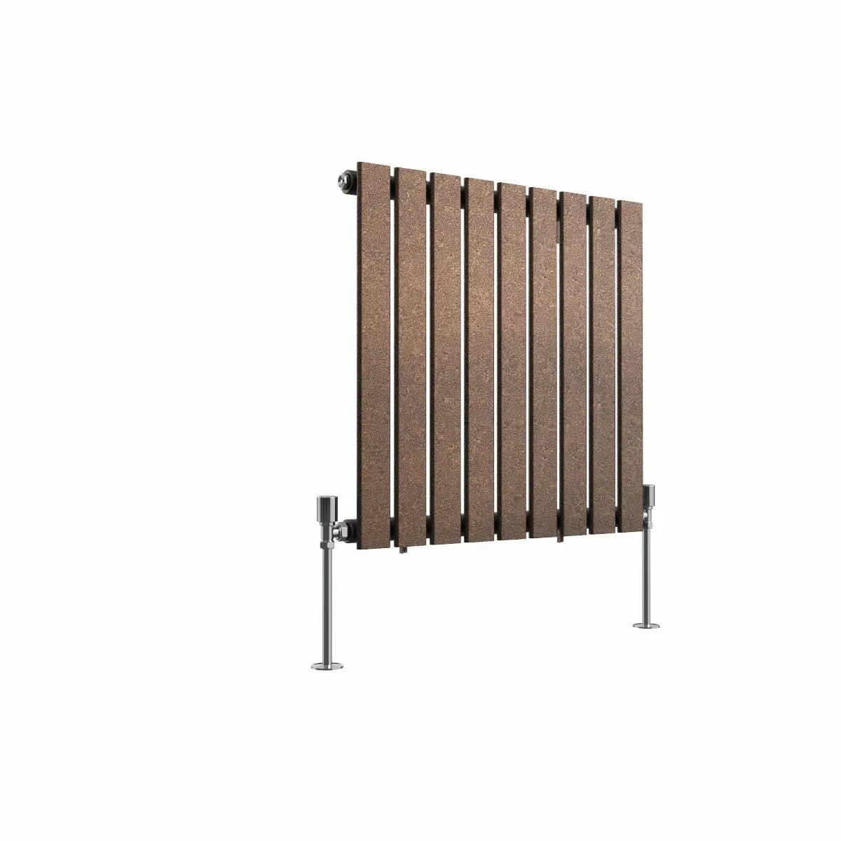 San Remo - Modern horizontal flat panel radiator blackened copper