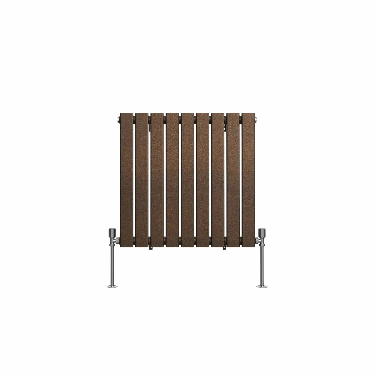 San Remo - Modern horizontal flat panel radiator blackened copper