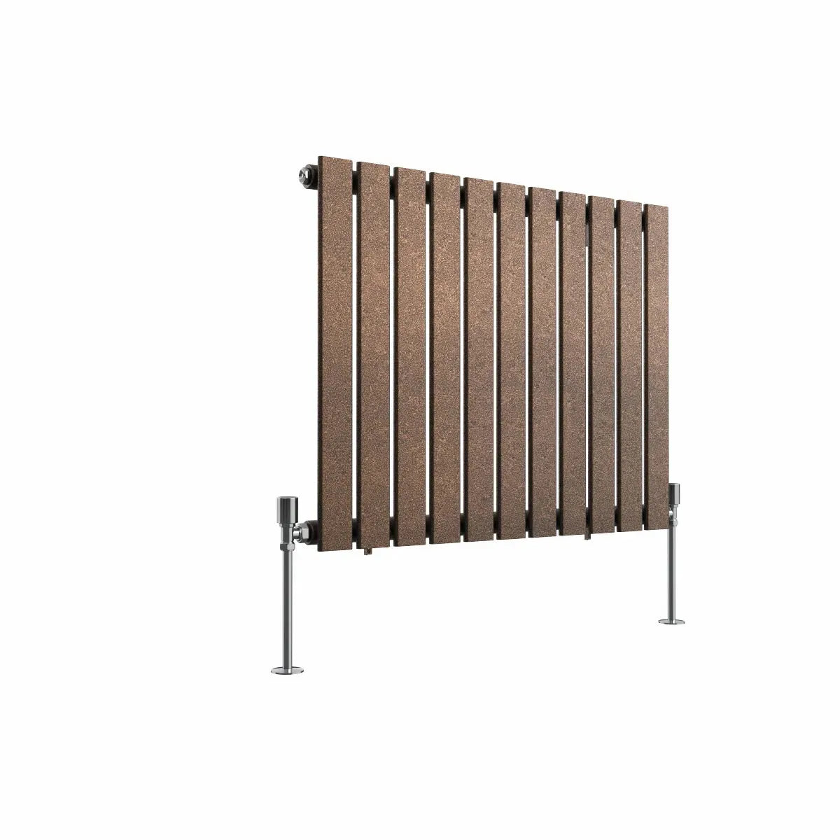 San Remo - Modern horizontal flat panel radiator blackened copper