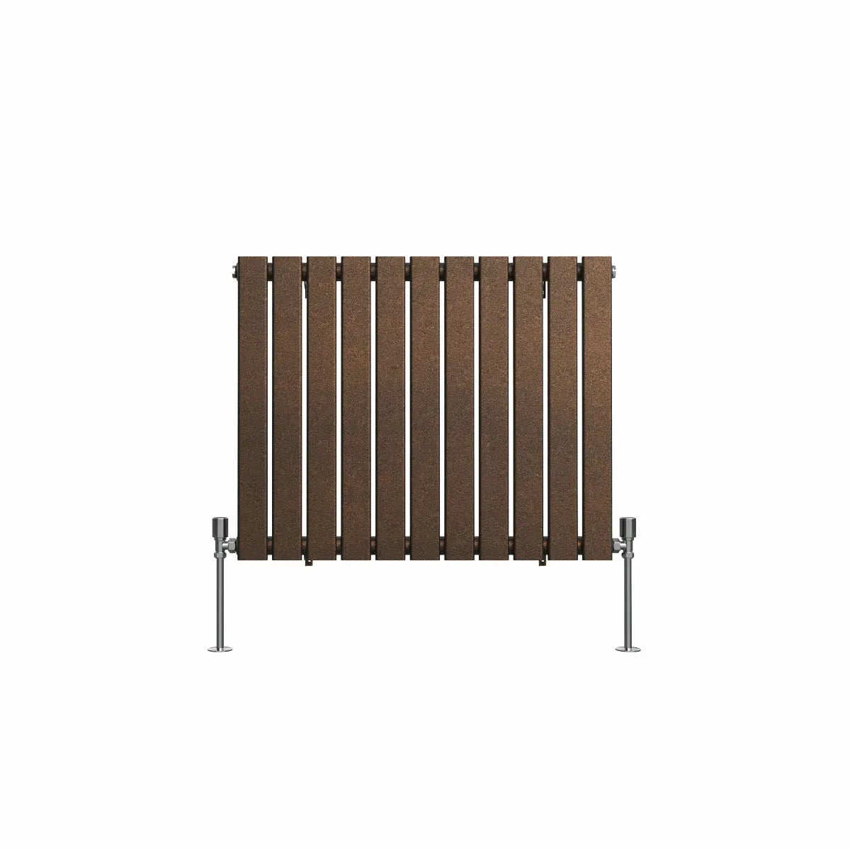 San Remo - Modern horizontal flat panel radiator blackened copper