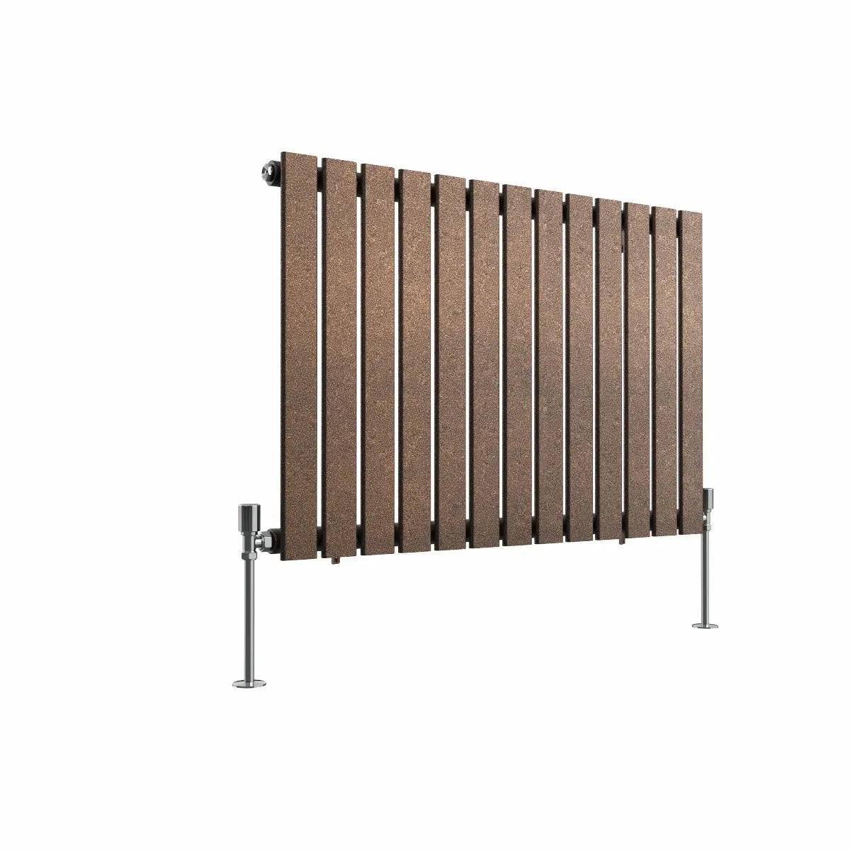 San Remo - Modern horizontal flat panel radiator blackened copper