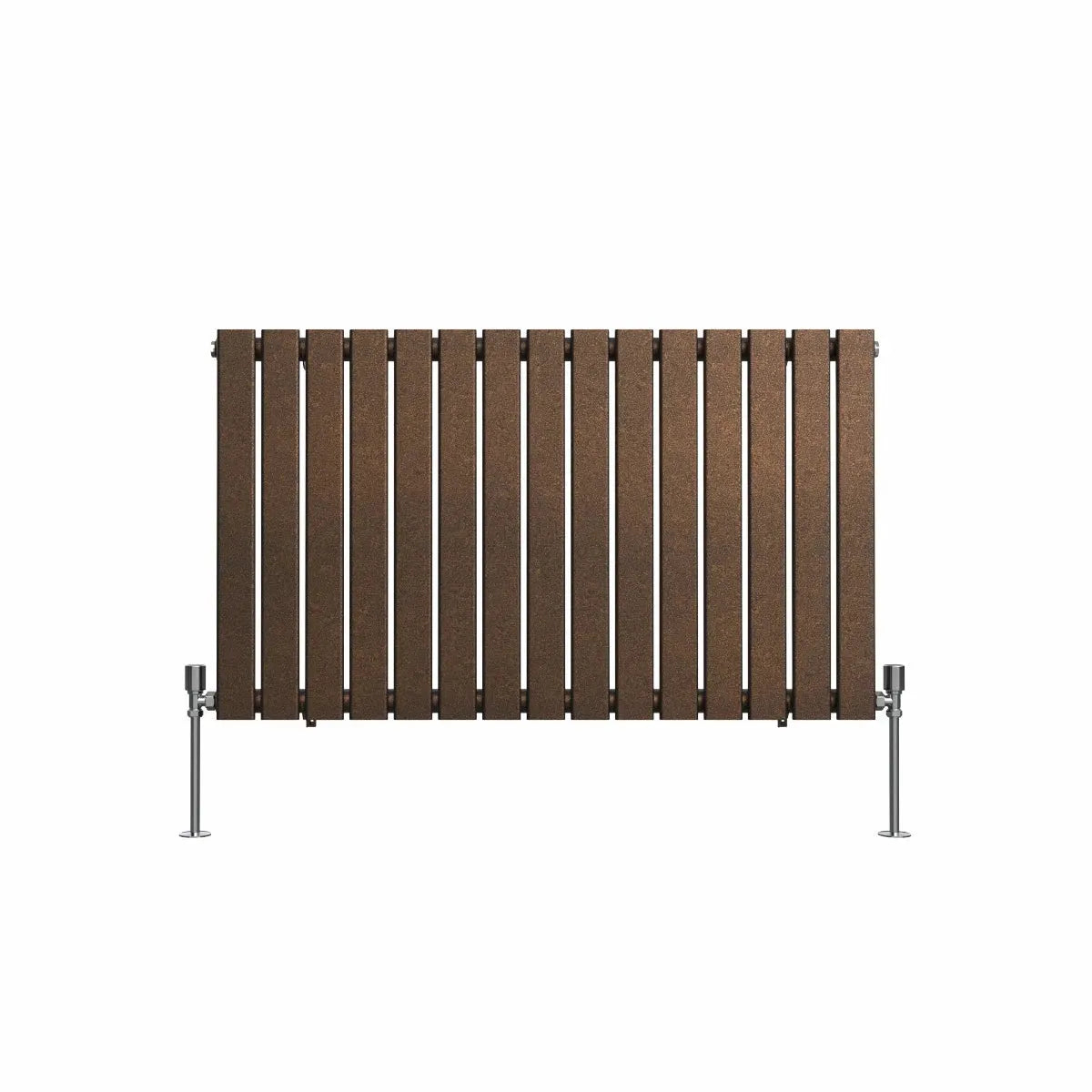 San Remo - Modern horizontal flat panel radiator blackened copper