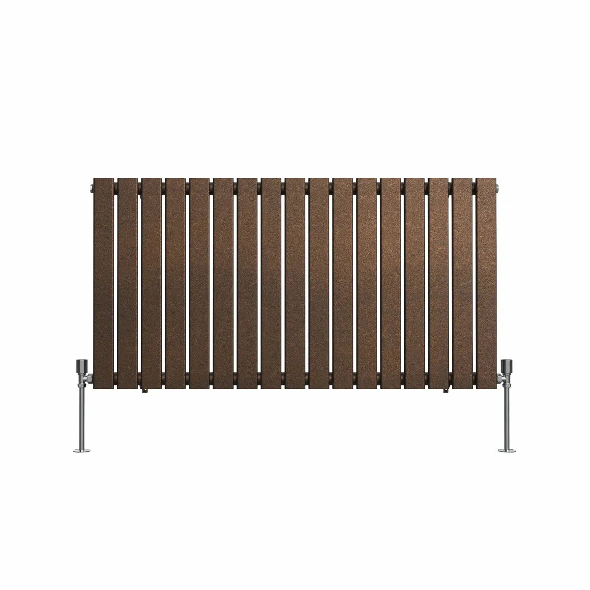 San Remo - Modern horizontal flat panel radiator blackened copper