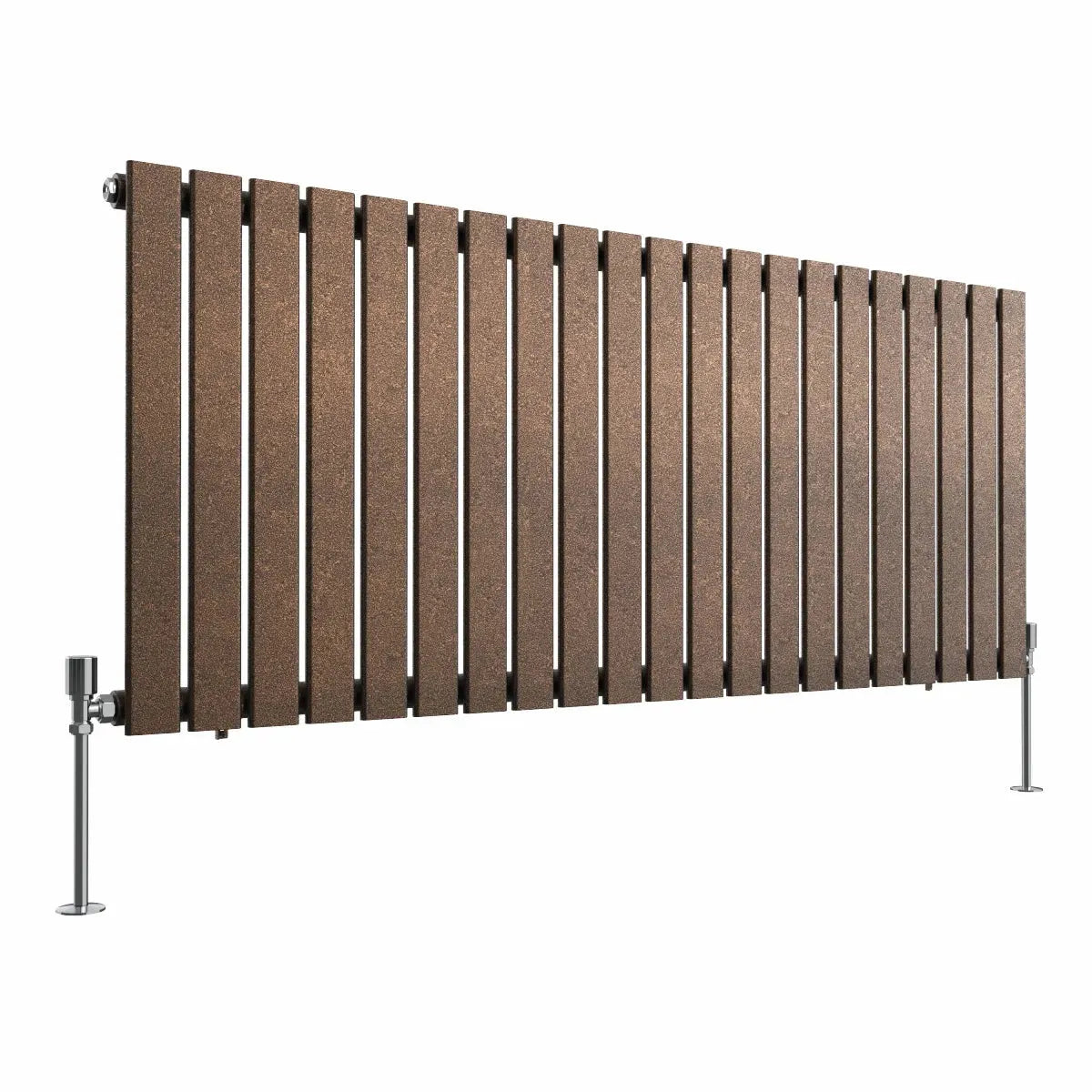 San Remo - Modern horizontal flat panel radiator blackened copper