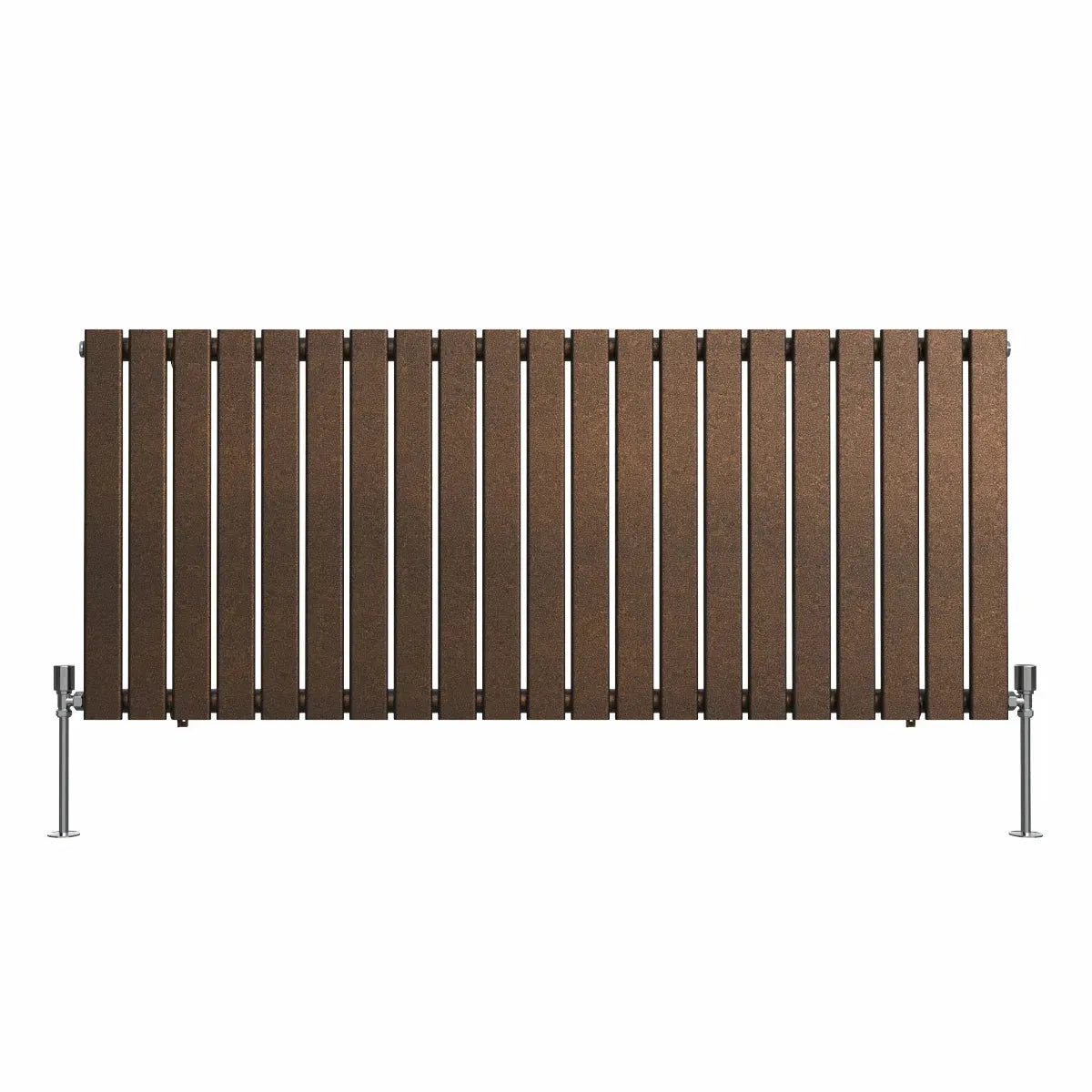 San Remo - Modern horizontal flat panel radiator blackened copper