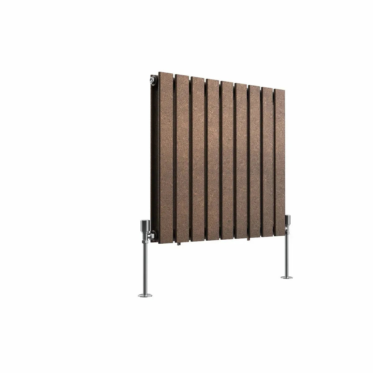 San Remo - Modern horizontal flat panel radiator blackened copper